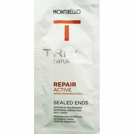 Krem Montibello Treat NatureTech Repair Active odbudowujący końcówki włosów, saszetka 10ml Odżywki do włosów bez spłukiwania Montibello 8429525410699