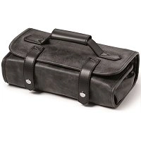 Mini Walizka stylisty kolor czarny, vintage Kabury fryzjerskie 7392907913303