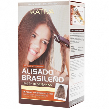 Zestaw do prostowania Kativa Brazilian Straightening Keratynowe prostowanie Kativa 7750075040243
