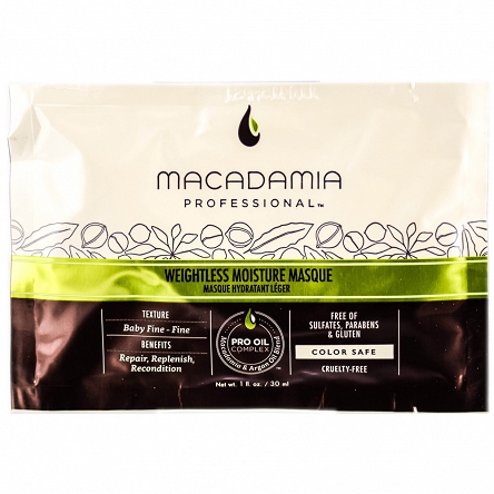 Maska Macadamia Weightless Mask nawilżajaca do włosów cienkich 30ml Maski nawilżające włosy Macadamia professional 815857015936