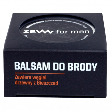 Balsam Zew for men do brody oczyszczający i nawilżający z węglem drzewnym 30ml Pielęgnacja ZEW 5906874538593