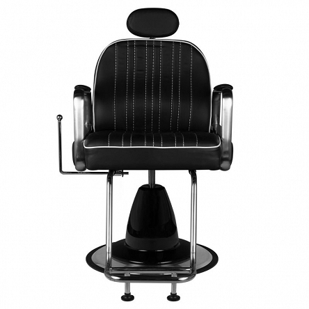 Fotel barberski Gabbiano Luca, czarny dostępny w 48h Fotele barberskie Gabbiano