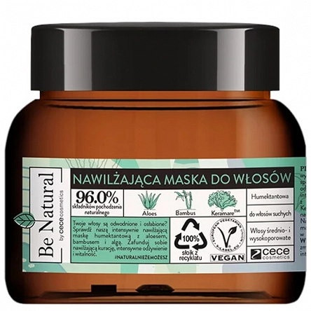 Maska nawilżająca Cece Be Natural Moisturizing do włosów suchych 250ml CeCe 5907506516620