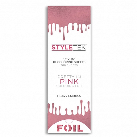 Folia Styletek Coloring Sheets XL, do balejażu i koloryzacji włosów, różne kolory 200szt. folie fryzjerskie Styletek 832303001053