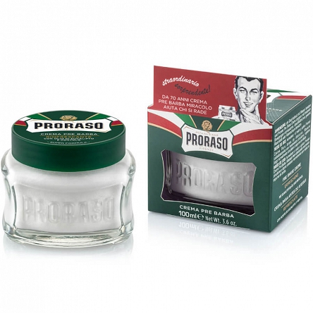 Krem Proraso Green Pre-Shave przed goleniem do wszystkich rodzajów skóry i brody 100ml Pielęgnacja Proraso 8004395009008