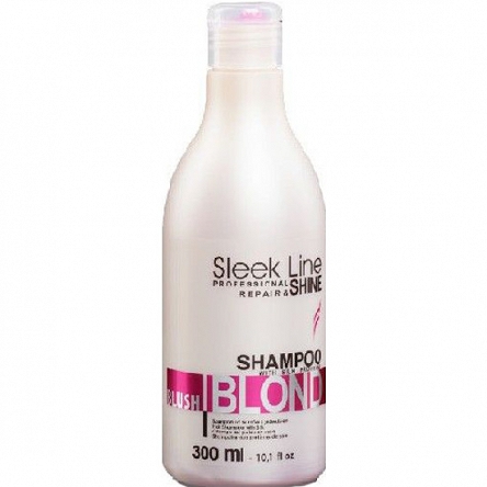 Szampon Stapiz Sleek Line Blond Blush do włosów blond z różowym barwnikiem 300ml Szampony koloryzujące Stapiz 5906874553084