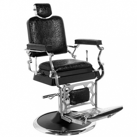 Fotel barberski Gabbiano Old King czarny dostępny w 48h Fotele barberskie Gabbiano 9849