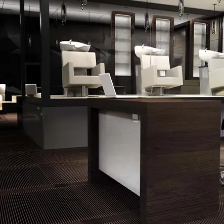 Recepcja fryzjerska Panda Kubik, płyta laminowana Recepcje barberskie Panda  