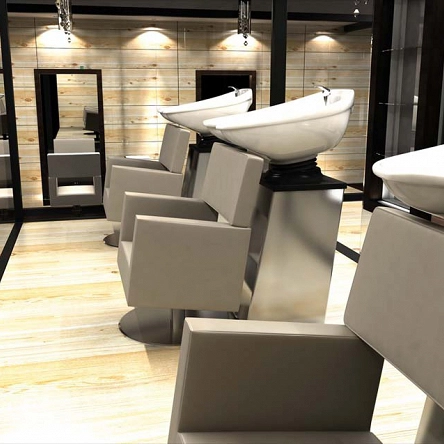 Recepcja fryzjerska Panda Kubik, płyta laminowana Recepcje barberskie Panda  
