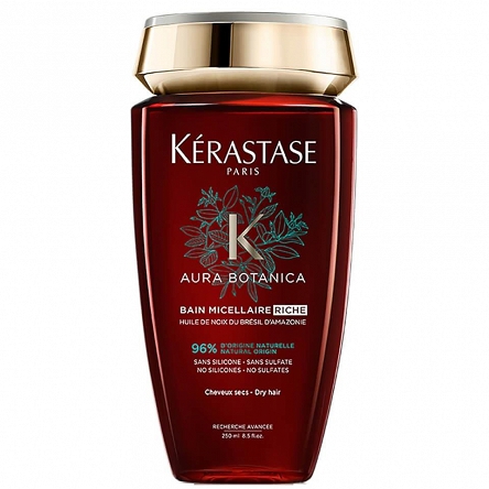 Kąpiel Kerastase Aura Botanica Bain Riche do włosów matowych, wyłącznie naturalne składniki, 250ml Szampony nabłyszczające Kerastase 3474636591084