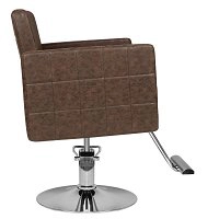Fotel fryzjerski Hair System HS33, brązowy dostępny w 48h Fotele fryzjerskie Hair System 5906717434099