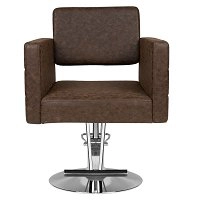 Fotel fryzjerski Hair System HS33, brązowy dostępny w 48h Fotele fryzjerskie Hair System 5906717434099