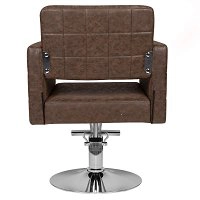 Fotel fryzjerski Hair System HS33, brązowy dostępny w 48h Fotele fryzjerskie Hair System 5906717434099