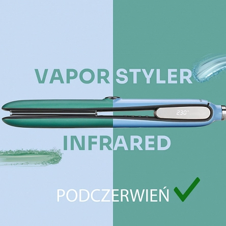 Prostownica parowa Gamma Piu Vapor Styler Infrared, do włosów z podczerwienią Prostownice do włosów Gamma Piu 8021660016721