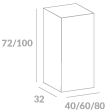 Szafka górna - system modułowy Ayala SGW 60 / SGW 80 Labory fryzjerskie i szafki Ayala  