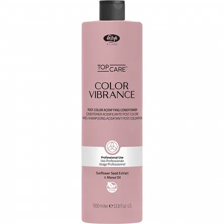 Odżywka Lisap Top Care Color Vibrance Post zakwaszająca włosy 1000ml Odżywka do włosów przetłuszczających się Lisap 1800900000013
