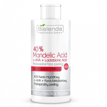 40% Kwas Migdałowy + AHA + Kwas Laktobionowy Bielenda Profesjonalny Peeling 150g Peelingi do twarzy Bielenda 5902169007874