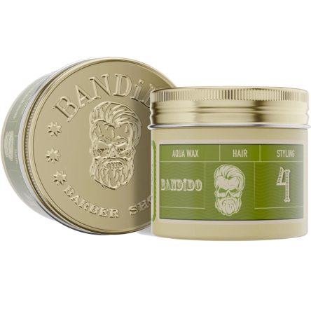 Wosk Bandido Hair Aqua Wax 4 Light do stylizowania włosów o lekkim chwycie dla mężczyzn 125ml Wosk do włosów dla mężczyzn Bandido 8681863082215