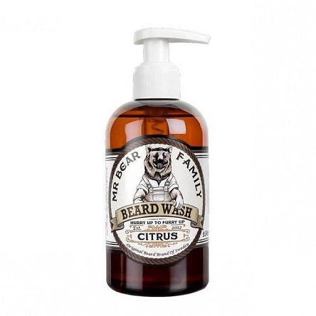 Szampon Mr. Bear Citrus Beard Wash 250ml Mr Bear Mr Bear Family 7350084610002
