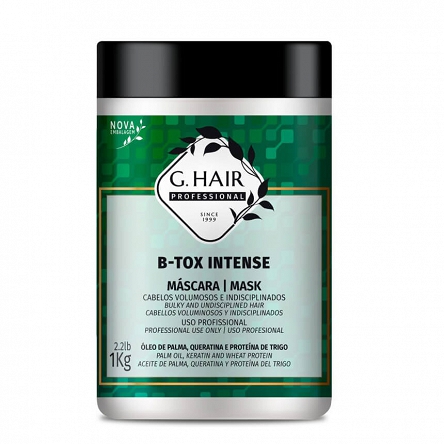 Botoks do włosów INOAR G.Hair B-Tox z keratyną 1000g Nowości Inoar 7896468370297