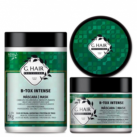 Botoks do włosów INOAR G.Hair B-Tox z keratyną 1000g Nowości Inoar 7896468370297