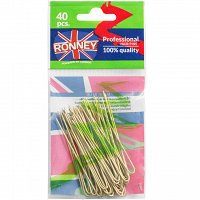 Kokówki RONNEY GOLD (A265/40) fryzjerskie złote długie 40szt wsuwki i kokówki Ronney 5905094608437