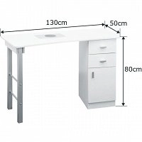 Biurko kosmetyczne Giovanni DM135P z pochłaniaczem pyłu Biurka i stoliki kosmetyczne Giovanni 5906717401251