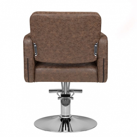 Fotel fryzjerski Hair System HS10, brązowy dostępny w 48h Fotele fryzjerskie Hair System 5906717434068