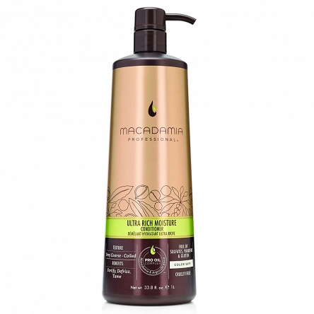 Odżywka Macadamia Ultra Rich Moisture Conditioner nawilżająca 1000ml Odżywki do włosów suchych Macadamia professional