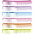 Grzebień fryzjerski Euro Stil 441/99 17cm, różowy Euro Stil 8423029031374
