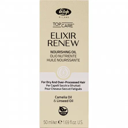 Olejek Lisap Top Care Elixir Renew do włosów zniszczonych i suchych 50ml Olejki do włosów Lisap 1600160000019