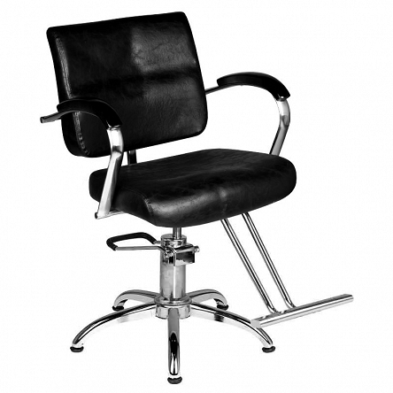 Fotel fryzjerski Hair System SM361 czarny dostępny w 48h Fotele fryzjerskie Hair System 5906717429064