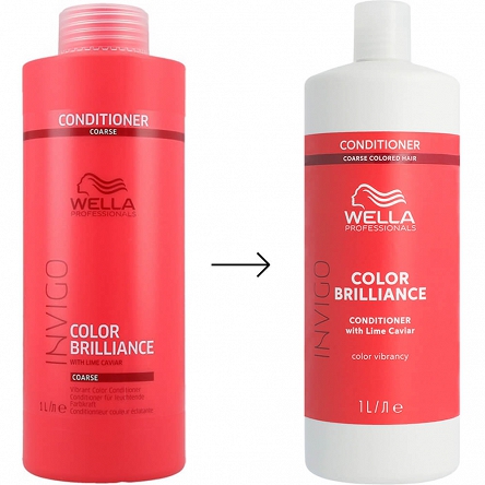 Odżywka Wella Invigo Color Brilliance Coarse do włosów farbowanych, grubych 1000ml Włosy farbowane Wella 4064666339313