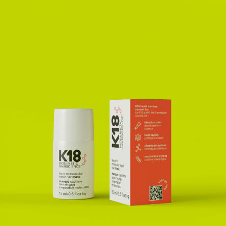 Maska K18 Leave-In Molecular Repair Hair naprawcza do włosów 15ml Maski do włosów K18 858511001289