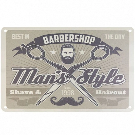Tablica ozdobna Activ Barber B005 do salonu barberskiego 30x20cm Activ 5906717438370