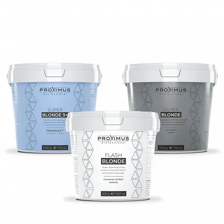 Rozjaśniacz Proximus Silver Blonde bezpyłowy chłodny blond 1kg Rozjaśniacze do włosów Proximus Cosmetics 5903282116504