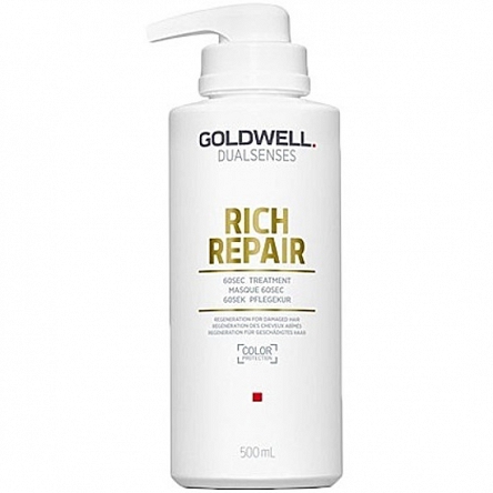Maska Goldwell Dualsenses Rich Repair 60s regenerująca do włosów zniszczonych 500ml Maska do włosów zniszczonych Goldwell 4021609061441