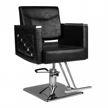 Fotel fryzjerski Hair System SM363, czarny dostępny w 48h Fotele fryzjerskie Hair System 5906717429040