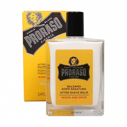 Balsam Proraso Wood&Spice After shaving po goleniu z olejkiem eukaliptusowym 100ml Produkty do golenia Proraso 8004395007806
