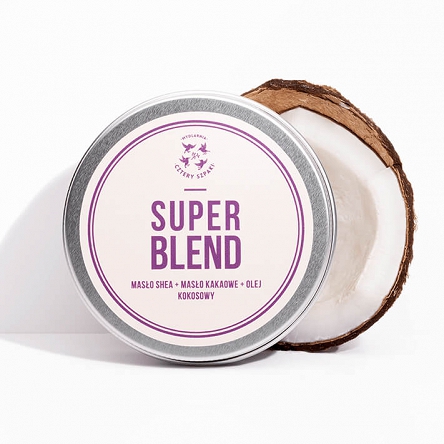 Masło 4 Szpaki Super Blend shea i kakaowe + olej kokosowy do ciała 150ml Kosmetyki dla mężczyzn 4 Szpaki 5906660352051