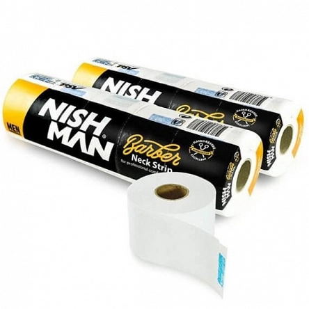 Papierki ochronne Nishman na kark 5x100szt. Peleryny fryzjerskie NishMan 8681665066277