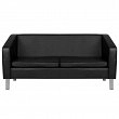 Sofa Gabbiano BM18003 do poczekalni fryzjerskiej, czarna Gabbiano 5906717421020