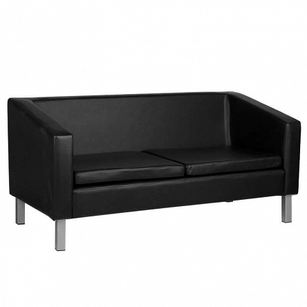 Sofa Gabbiano BM18003 do poczekalni fryzjerskiej, czarna Gabbiano 5906717421020