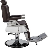 Fotel barberski Ayala LORD brązowy z regulacją wysokości dostępny w 48h Fotele barberskie Ayala