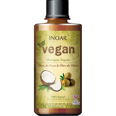 Szampon INOAR Vegan nawilżający do włosów, nie testowany na zwierzętach, 300ml Szampony nawilżające Inoar 7898581088196