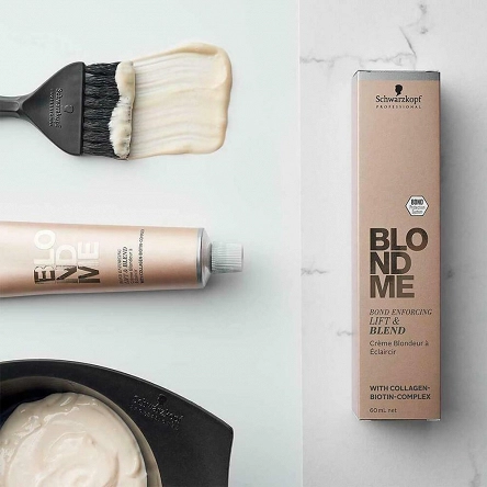 Farba Schwarzkopf Blondme Lift&Blend rozjaśniająca, tonująca i kryjący siwe włosy 60ml Rozjaśniacze do włosów Schwarzkopf 4045787924282