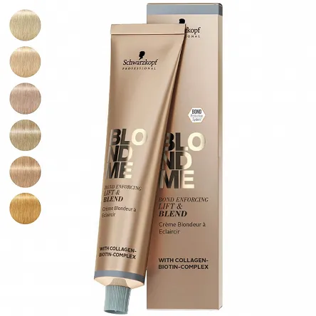 Farba Schwarzkopf Blondme Lift&Blend rozjaśniająca, tonująca i kryjący siwe włosy 60ml Rozjaśniacze do włosów Schwarzkopf 4045787924282