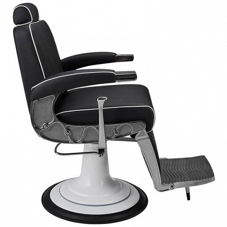 Fotel fryzjerski Ayala BARBER STIG czarny męski dostępny w 48H Fotele barberskie Ayala