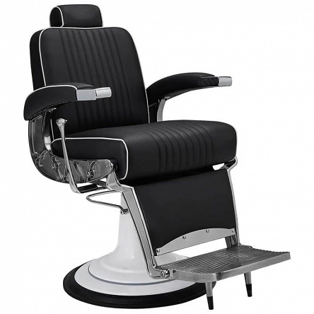 Fotel fryzjerski Ayala BARBER STIG czarny męski dostępny w 48H Fotele barberskie Ayala