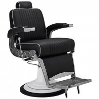 Fotel fryzjerski Ayala BARBER STIG czarny męski dostępny w 48H Fotele barberskie Ayala